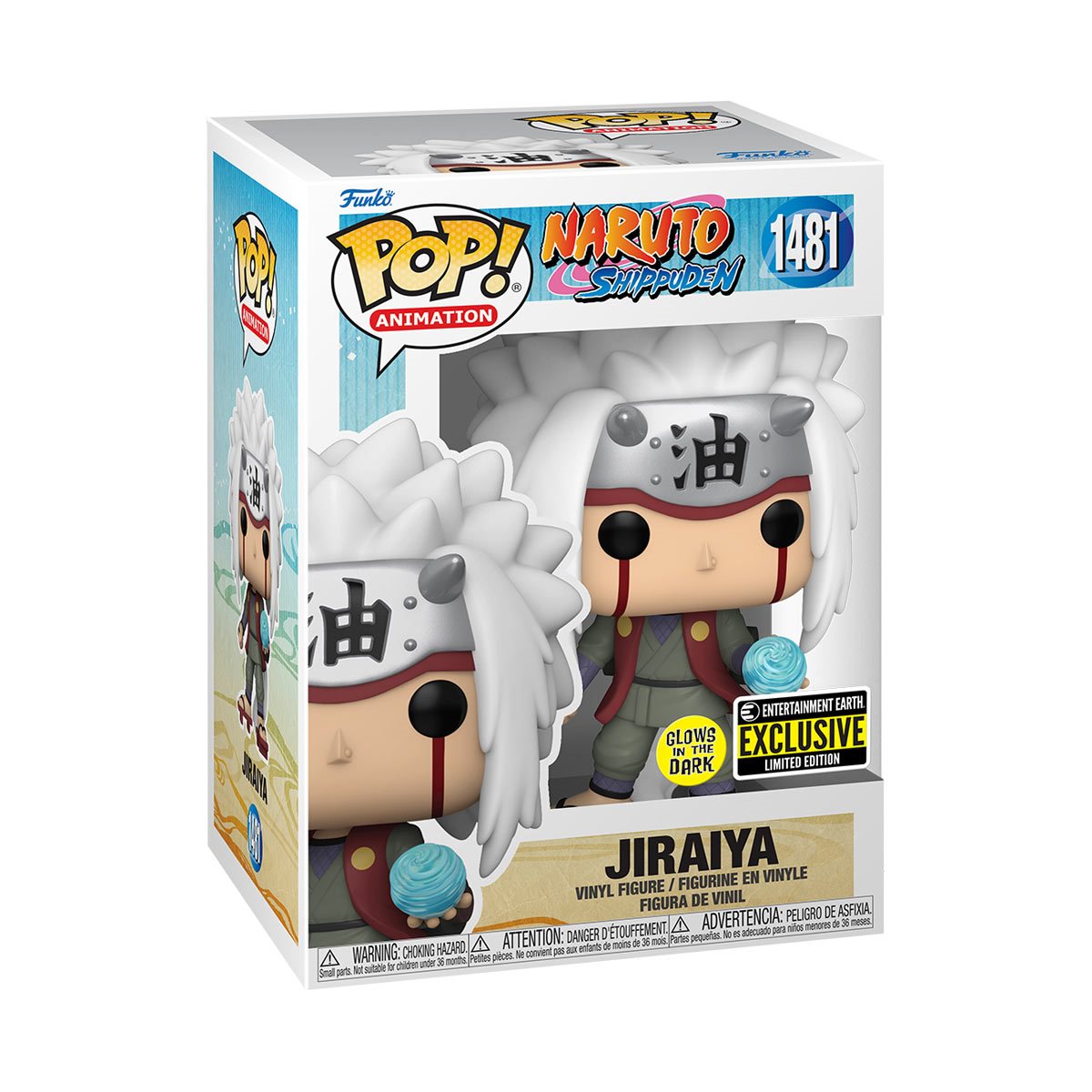 Funko Pop Jiraiya con Rasengan 1481 Exclusivo GITD - Naruto: Shippuden