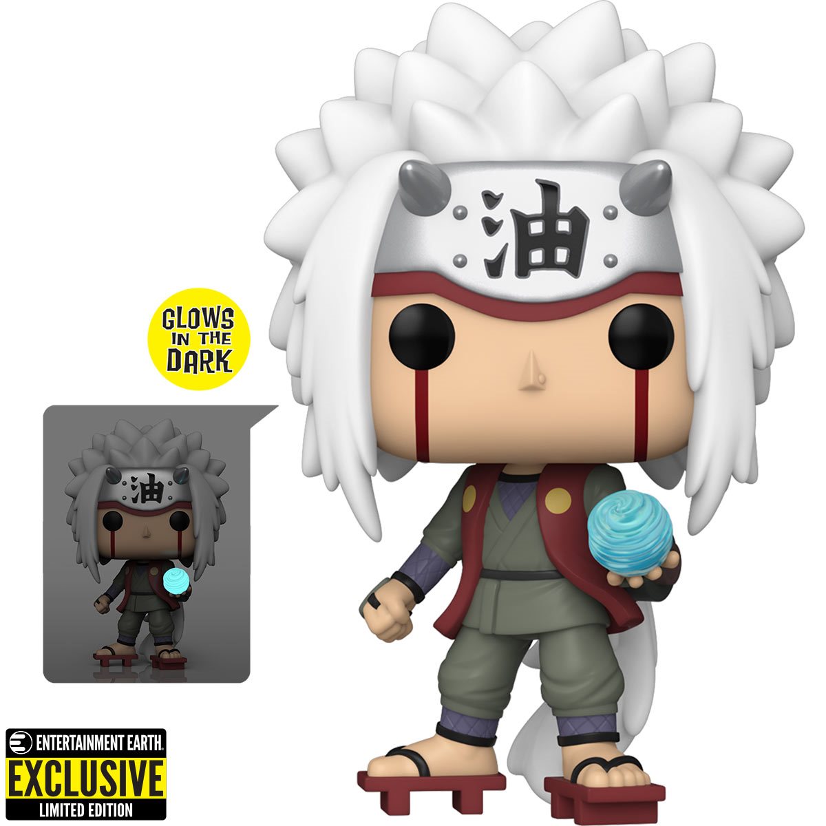 Funko Pop Jiraiya con Rasengan 1481 Exclusivo GITD - Naruto: Shippuden
