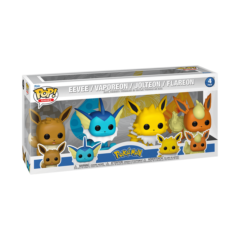 Funko Pop 4-Pack Eeve-Vaporeon-Joteon-Flareon - Pokémon