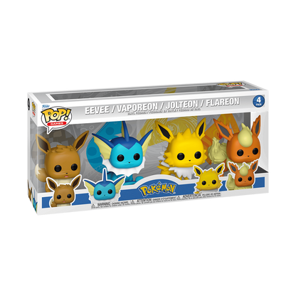 Funko Pop 4-Pack Eeve-Vaporeon-Joteon-Flareon - Pokémon