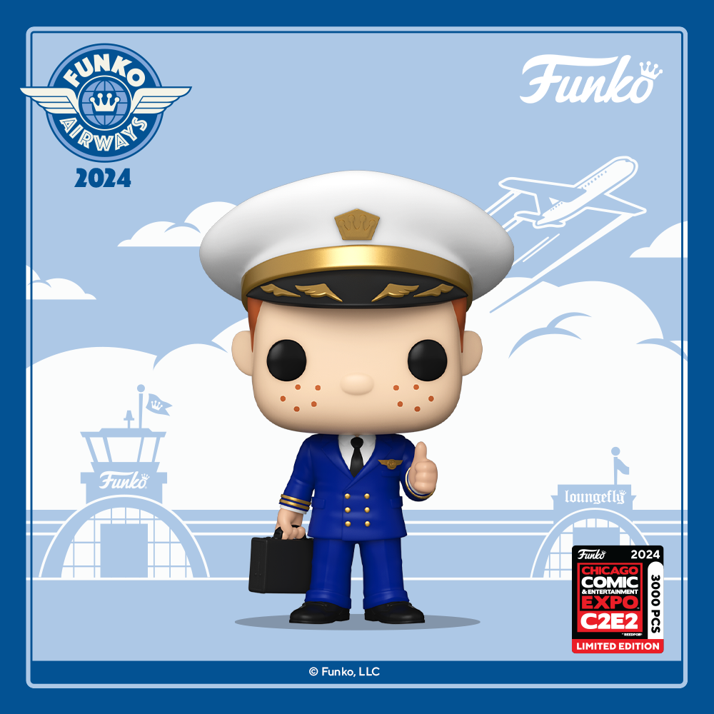 Funko Pop Freddy Funko in Pilot Uniform - Exclusivo C2E2