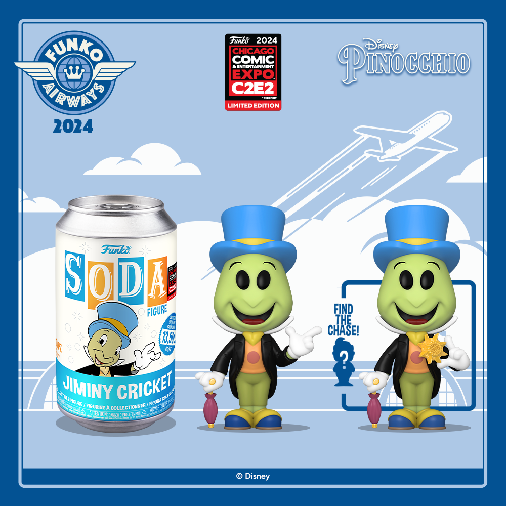 Funko Soda Pepe Grillo - Pinocho - Exclusivo C2E2