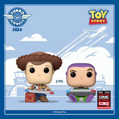 Funko Pop Buddy & Buzz 2 pack - Toy Story - Exclusivo C2E2