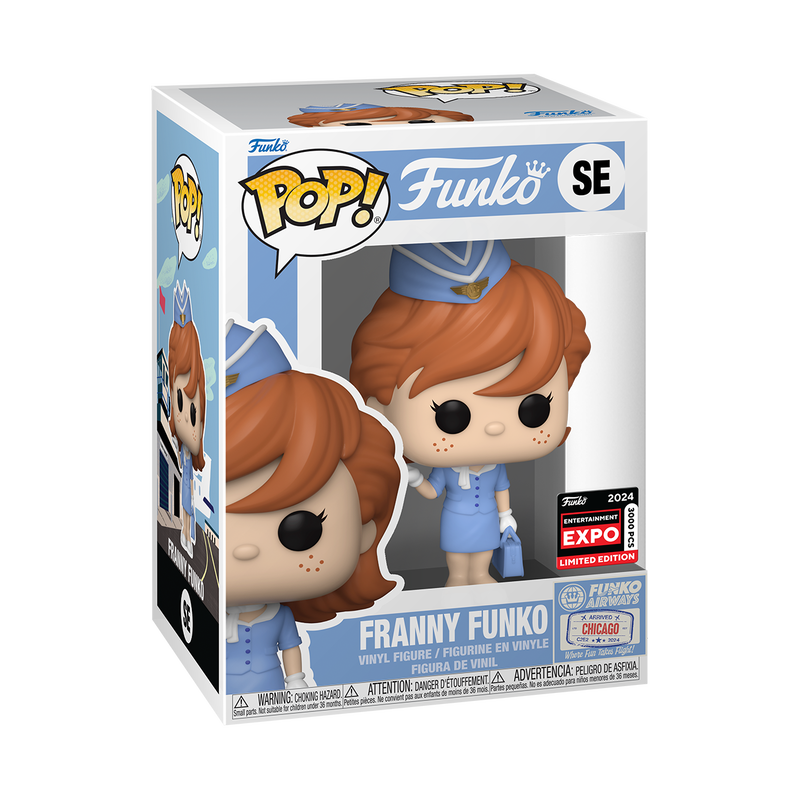 Funko Pop Franny Funko in Stewardess Uniform - Exclusivo C2E2