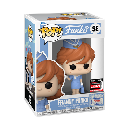 Funko Pop Franny Funko in Stewardess Uniform - Exclusivo C2E2