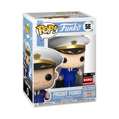 Funko Pop Freddy Funko in Pilot Uniform - Exclusivo C2E2