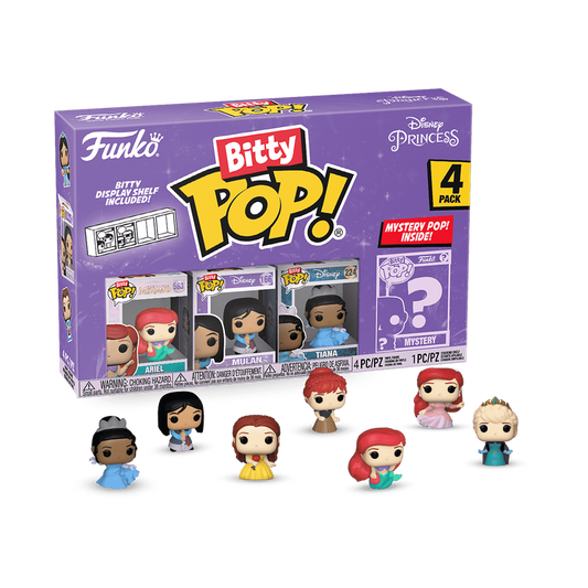 Bitty Pop Princesas Disney 4-Pack Serie 1 - Disney