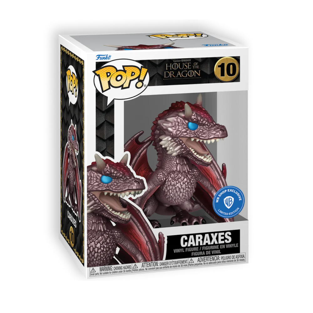 Funko Pop Caraxes 10 Exclusivo Metálico - House of the Dragon