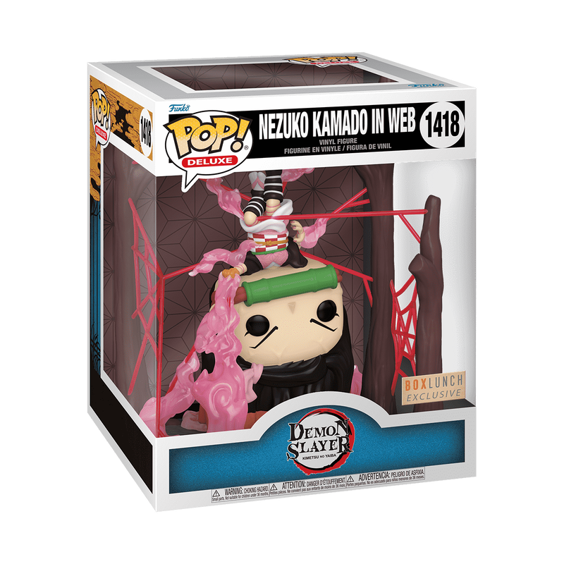 Funko Pop Deluxe Nezuko Kamado en Telaraña Exclusivo GITD - Demon Slayer: Kimetsu No Yaiba